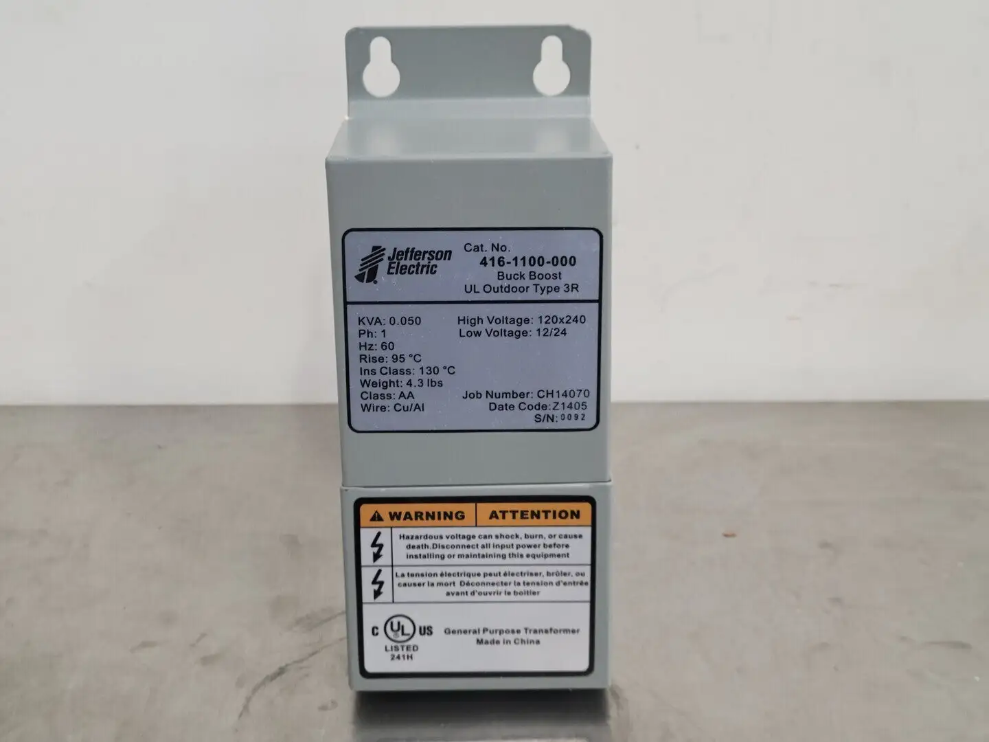 NEW JEFFERSON ELECTRIC 416-1100-000