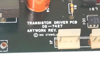 STOWELL 02-7427-04 TRANSISTOR DRIVER PCB 02742704