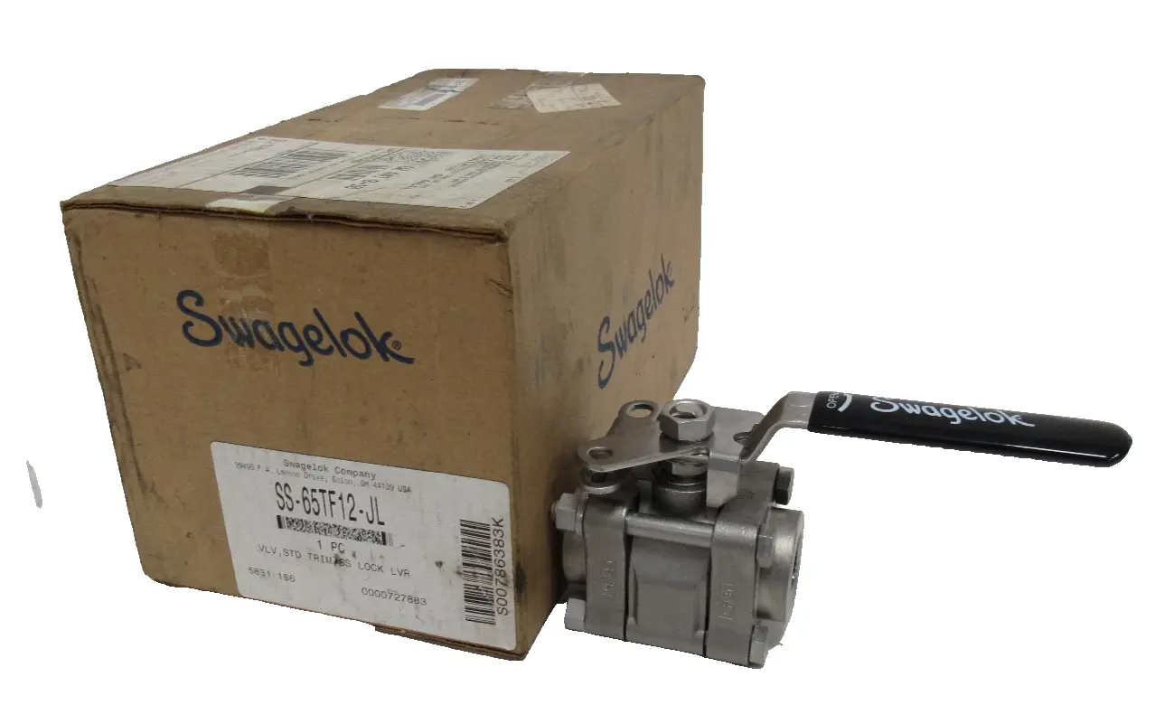 NEW SWAGELOK SS-65TF12-JL BALL VALVE 3/4" SS65TF12JL