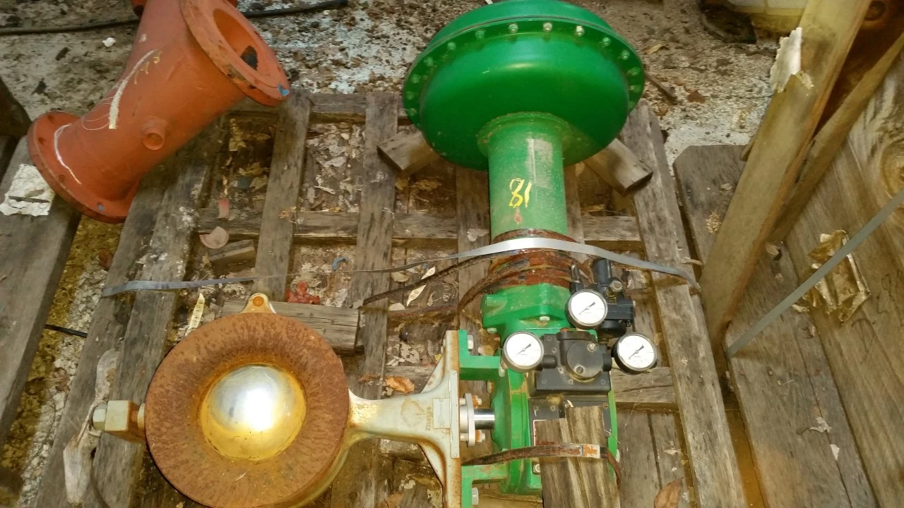 Fisher 8" 600 Class WCB Steel Vee-Ball Control Valve