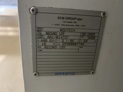 USED 2005 SCM ROUTECH "RECORD125"