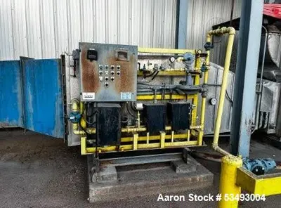 Pre-Owned Barr Rosin Fluid Bed Dryer – Natural Gas Heater, 744 lb/hr Evaporation