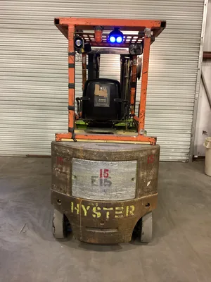 Hyster E50XL Electric Forklift / 24” Paper Roll Grab Forklift 48V