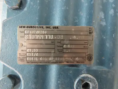 Sew Eurodrive KF107AM286 Helical Reducer 42.3:1 Gearbox 40rpm 284/286T RH