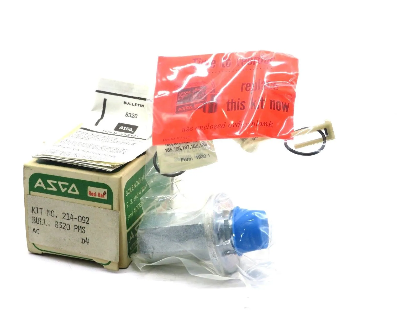 NEW ASCO 214-092 VALVE REBUILD KIT 214092