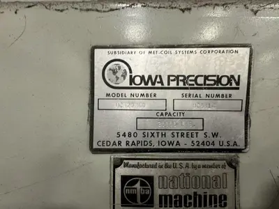 Used IOWA PRECISION UCR20M60 Cut To Length Lines Ohio US | HGR 24 #728583