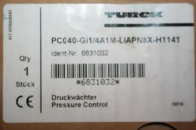 USED TURCK ELEKTRONIK PC040-GI1/4A1M L1APN8X-H1141