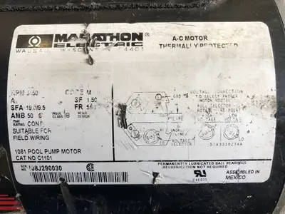 USED MARATHON ELECTRIC C1101