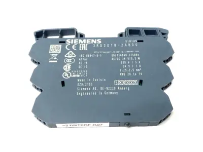 USED SIEMENS COUPLING RELAY 24V AC/DC 6A