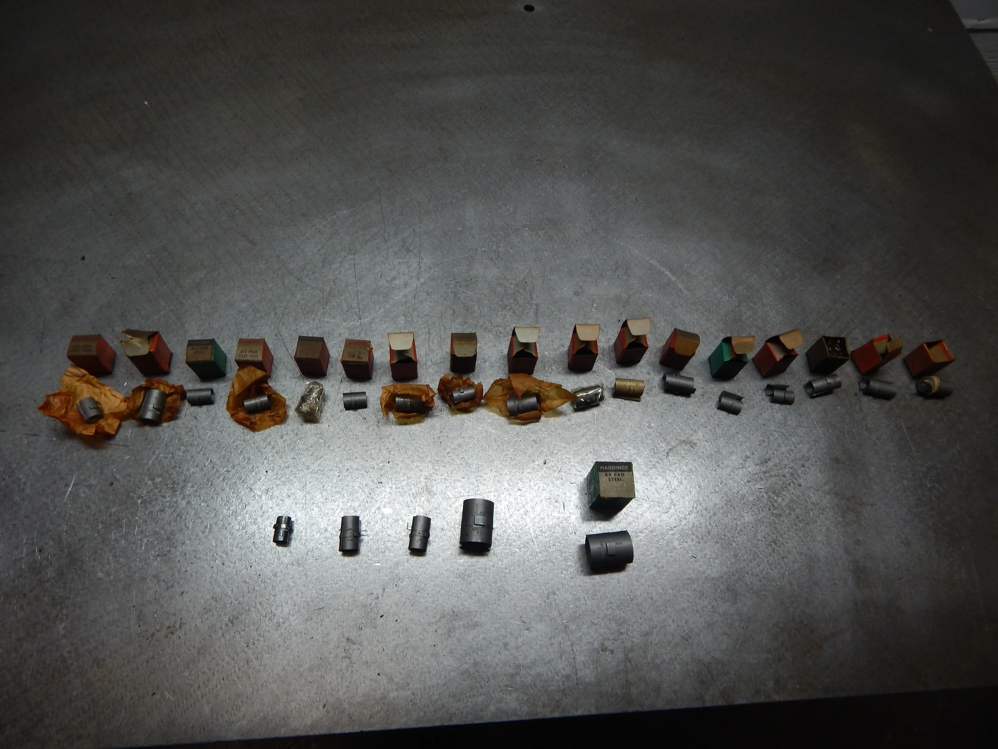 USED HARDINGE Collet Pads Sets