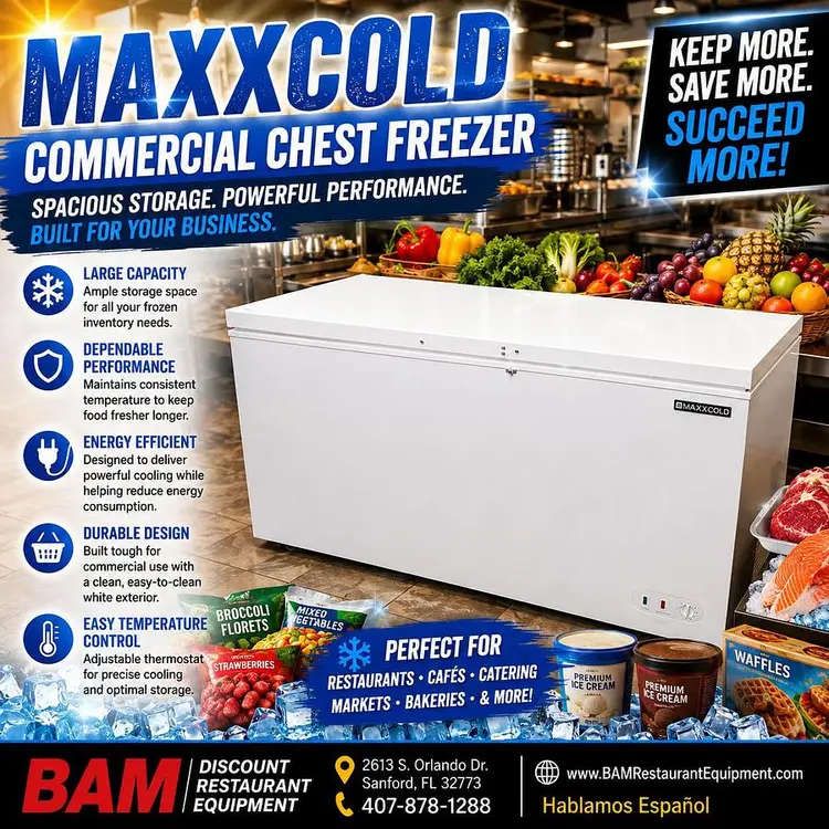 New | in-Stock MAXX COLD MXSH15.9SHC Freezers Florida US | BAM Discount Restaurant Equipment #1283804