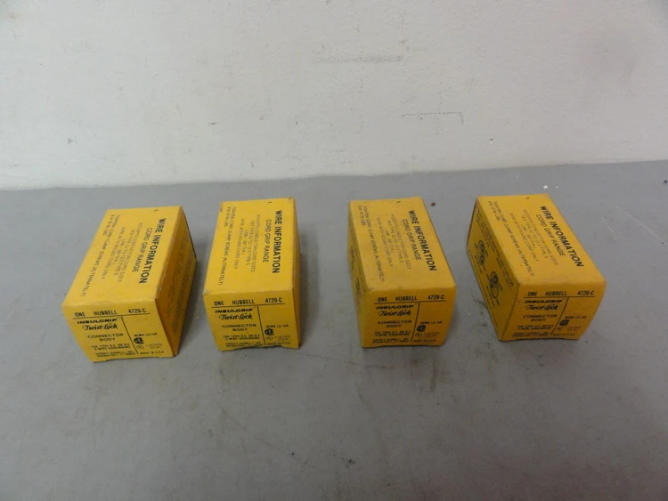 New | in-Stock HUBBELL 4729-C Bus Bars & Plugs Connecticut US | BG Industrial Surplus #473100