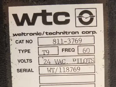 WTC Weltronic WT-900 Technitron Type T9 Welding Timer Counter Controller 24V