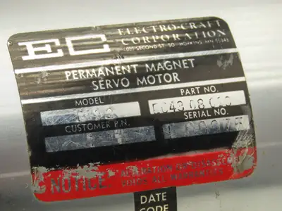 Electro-Craft E643 08013 E643 08013 Electro Craft DC Servo Motor 12Tooth