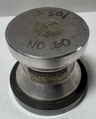 Tungsten Carbide Plug Gage 3.501" No Go Inspection Measurement
