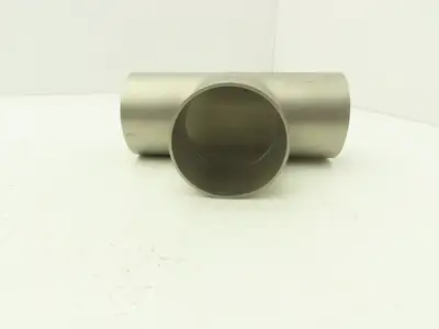2-1/2" OD Tee Butt Weld Adapter Stainless Steel Tumble Finish A = 3 Lot of 4
