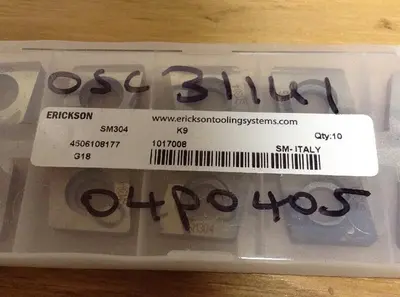 New | in-Stock ERICKSON TOOLING SM304 Carbide Inserts Ohio US | Surplus Asset Holdings #1235871
