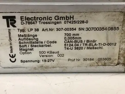 USED T&R ELECTRONIC LP-38 700MM