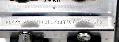 USED MOORE INDUSTRIES DCA/4-20MA/DH1L1/117AC/DPDT STD DC CURRENT ALARM
