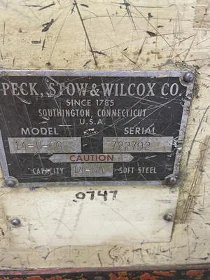 Used PEXTO 14-U-6G Power Squaring Shears (Gauge) Michigan US | iGAM Industrial Marketplace #1352916