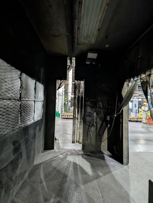 Sherwin Williams Paint Booth 10'8" x 8'4" x 10'3-1/2"H (Booth Only-Monorail Excluded)