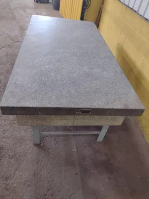 8' X 4' X 14" MITCHELL PRECISION LAYOUT INSPECTION GRANITE TABLE: STOCK #23805
