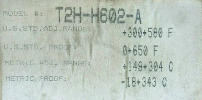 NEW BARKSDALE T2H-H602-A TEMPERATURE SWITCH T2HH602A 0-650F