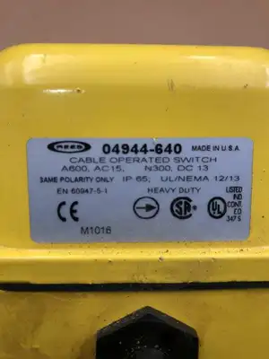 Rees 04944-640 Cable Operated Switch 15VAC 13VDC