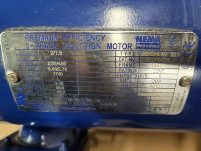 Nema 3 Phase Induction Motor ASGHUW 201 DTP0024