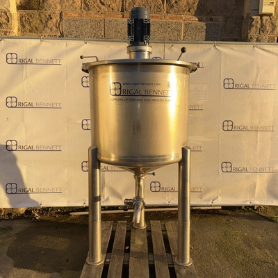 300L S/S Vertical Mix Tank With Rigal Bennett Shearhead Mixer 2.2 kw