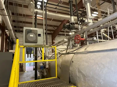USED 1968 REID BOILER WORKS 60”X 40’ LONG DOUBLE DOOR