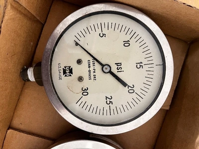 Pair of USG 30 PSI Pressure Gauges
