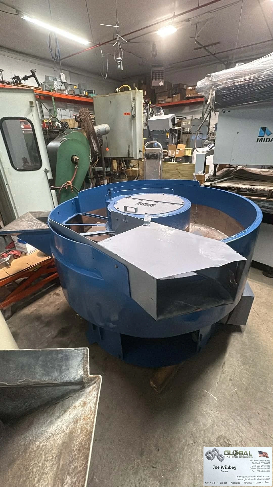 Torex T6026D Vibratory Parts Finishing Bowl 12CuFT Repainted w/ Controls