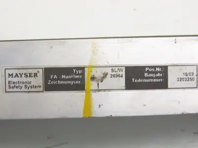 Mayser 26964 SL/W Black Safety Edge Bumper Sensor 61" Long