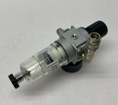 USED INNOMATEC MODULAR PRESSURE REGULATOR, LEAK TESTER, W/ GAUGE