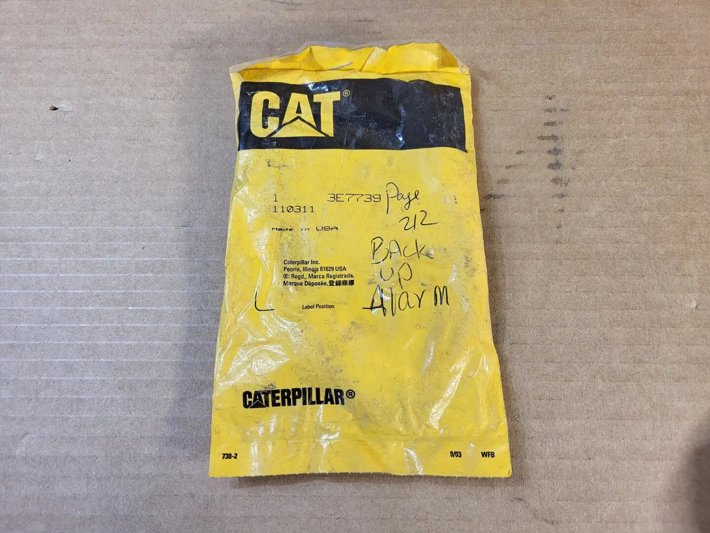 NEW CATERPILLAR 3E-7739