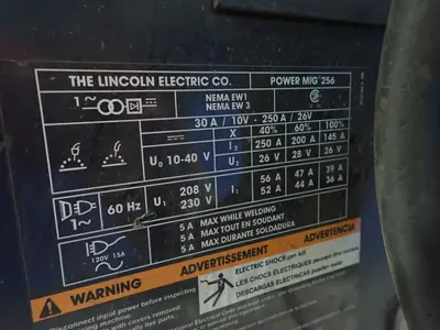 Used LINCOLN ELECTRIC POWER MIG 256 Mig Welders Ohio US | HGR 24 #1283852