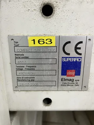 2006 Elmag Superfici Compact Spray 1300