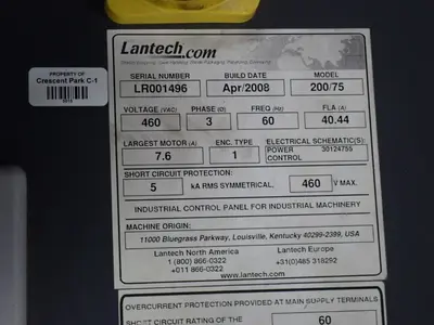USED 2008 LANTECH 200/75