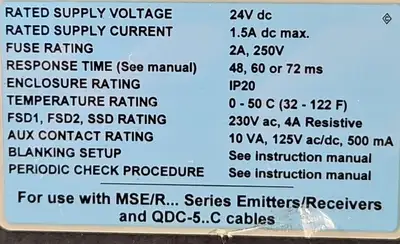 USED Banner Engineering banner MSDINT-1