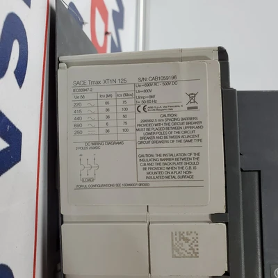 Used ABB XT1N 125 Circuit Breakers | American Industrial Supply Co. #1544315