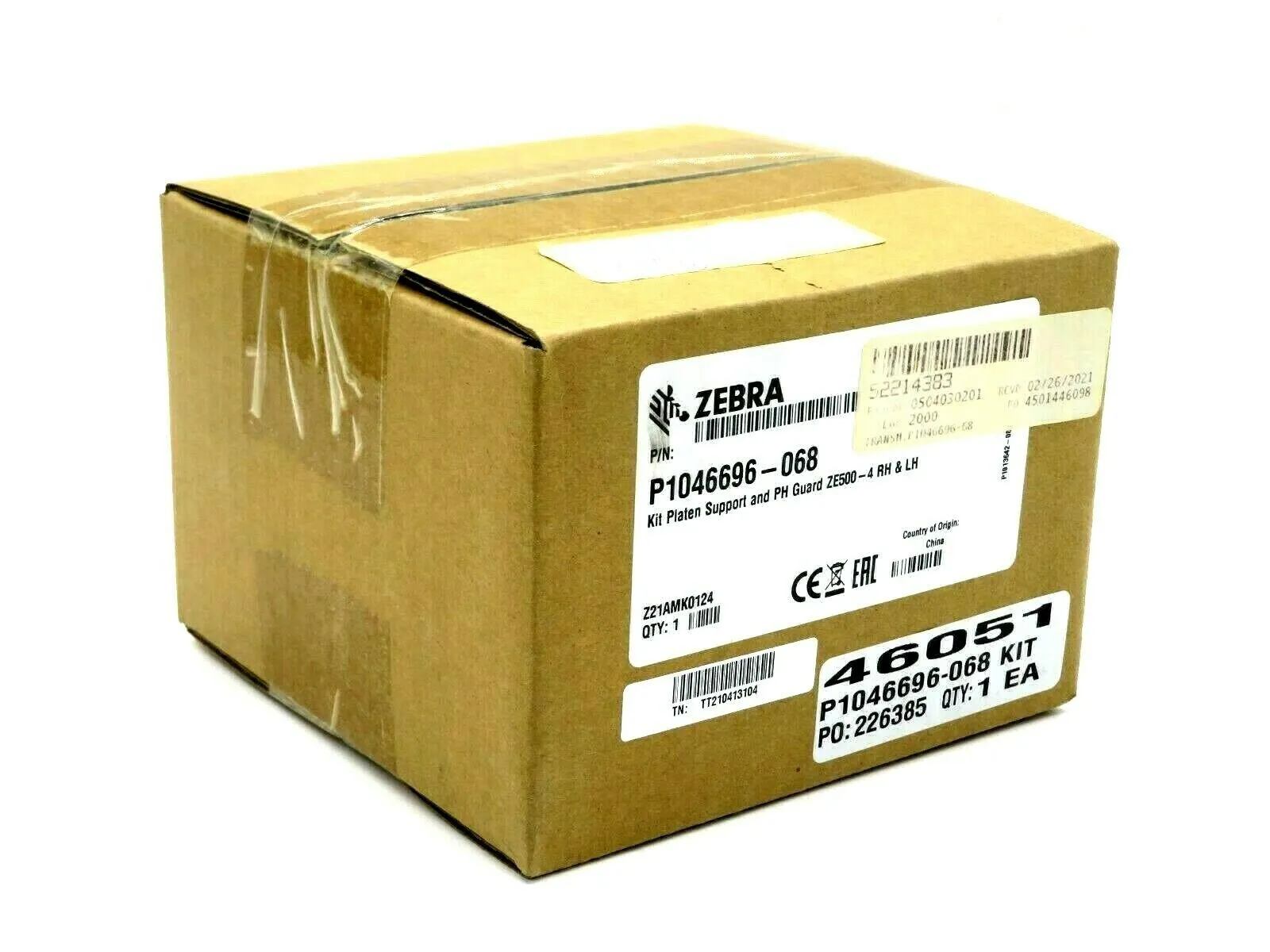 NEW ZEBRA P1046696-068 PLATEN SUPPORT KIT AND PH GUARD P1046696068