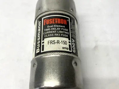 USED COOPER BUSSMANN TIME-DELAY FUSE CLASS RK5 600V 150A LOT OF 2