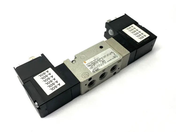 Used SMC Double Solenoid Valve 5-Port 24VDC Solenoid Valves Michigan US | Maverick Industrial Sales #1395082
