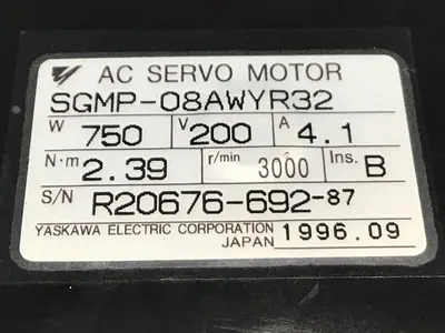 USED YASKAWA SGMP-08AWYR32
