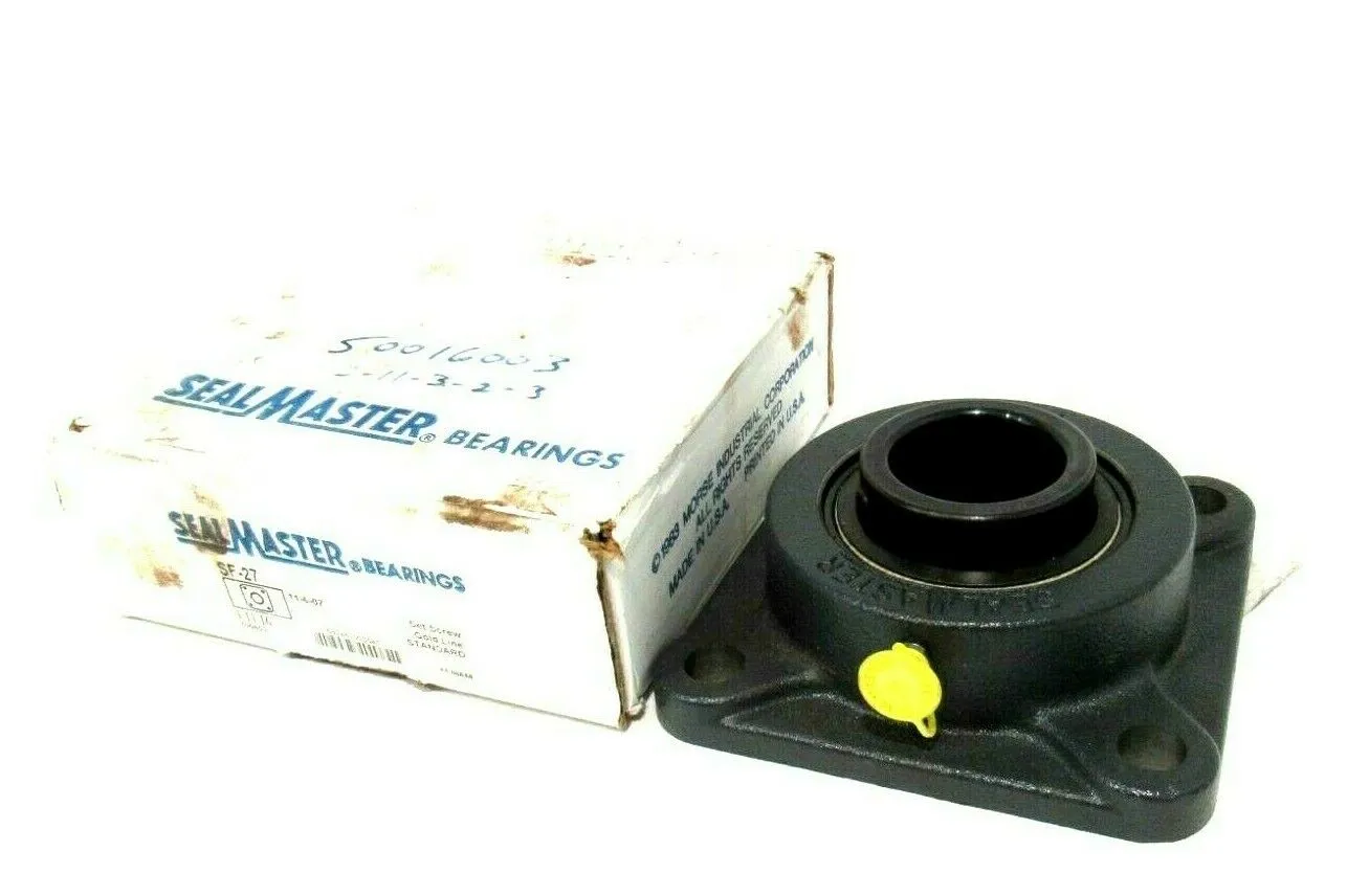 NEW SEALMASTER SF-27 FLANGE BEARING 1-11/16" SF27