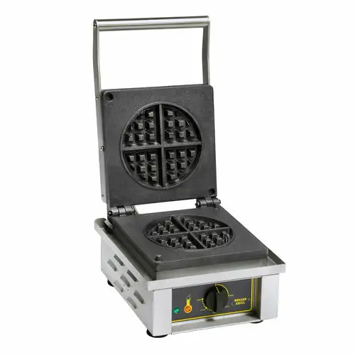 Equipex GES75 Single Classic Belgian Waffle Maker w/ Cast Iron Grids, 1600W