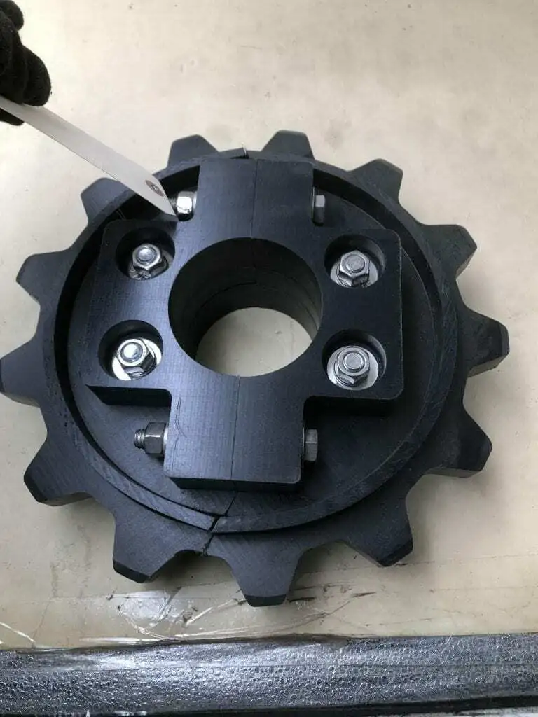 14″ Composite 13 Tooth Conveyor Chain Sprocket 3-5/8″ ID, 3-1/2″ Pitch, 1″ Wide