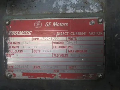 Used GE CD258AT 5CD163KA009A061 D.C. Motors Texas US | Aucto #1307298