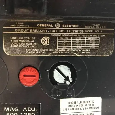 USED GENERAL ELECTRIC / GE TFJ236125